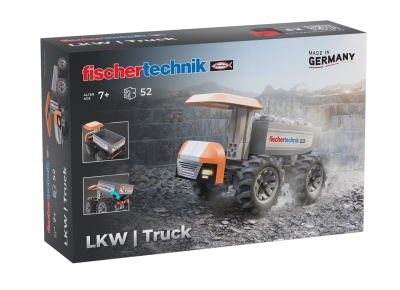 Kit STEM Camion de santier asamblat si manevrat, Fischertechnik