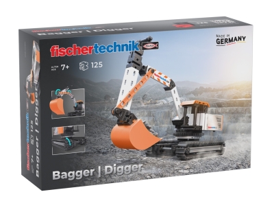 Kit STEM Excavator de asamblat si manevrat, Fischertechnik