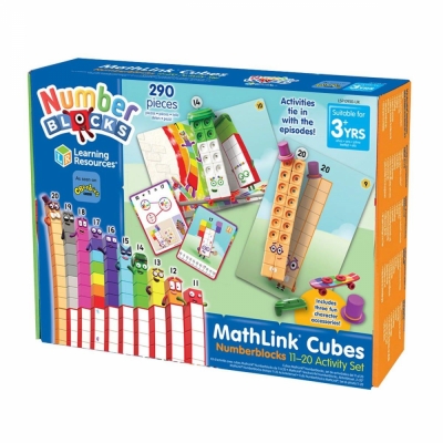 MathLinkrCubes Numberblocks in engleza Set de activitati la 11 - 20