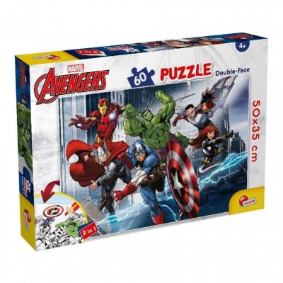 Puzzle de colorat - Avengers in misiune (60 piese)