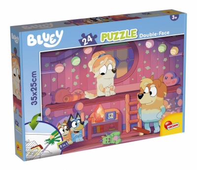 Puzzle de colorat - Bluey si ora povesti (24 piese)