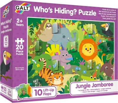 Puzzle deschide ferestrele - Jungla ( 20 piese)