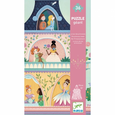 Puzzle gigant Castelul printeselor, Djeco