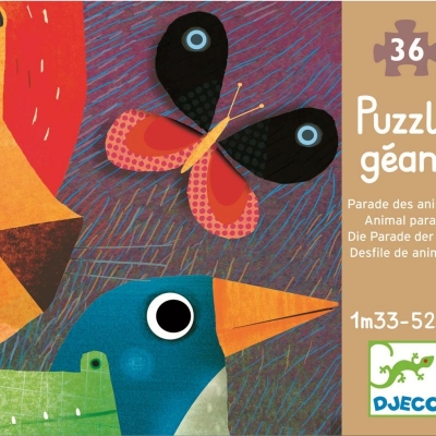 Puzzle gigant Parada animalelor, Djeco