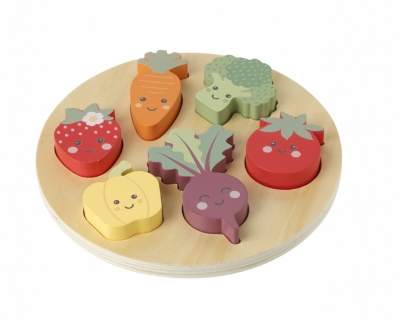 Puzzle legume si fructe, Orange Tree Toys