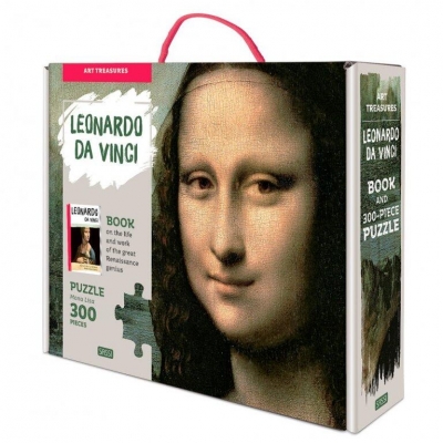 Puzzle Mona Lisa (300 piese+carte)