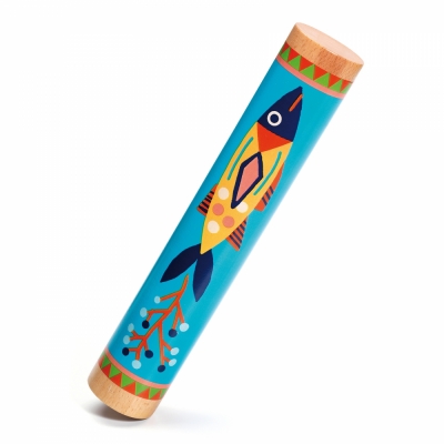 Instrument muzical Rain stick din lemn, Djeco