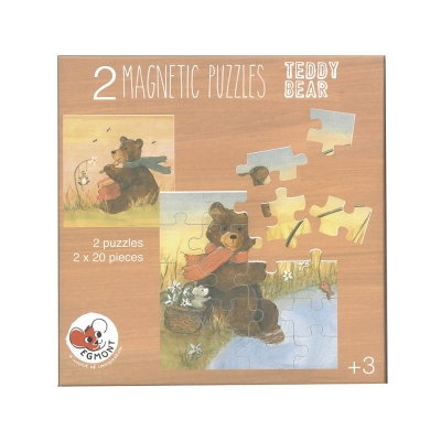 Set 2 puzzle-uri magnetice Ursuletul de plus, Egmont Toys