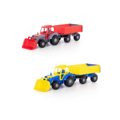 Tractor cu remorca si incarcator - Altay, 67x17x18 cm, Polesie