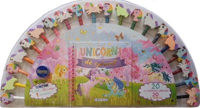 Unicorni de colorat (20 creioane)