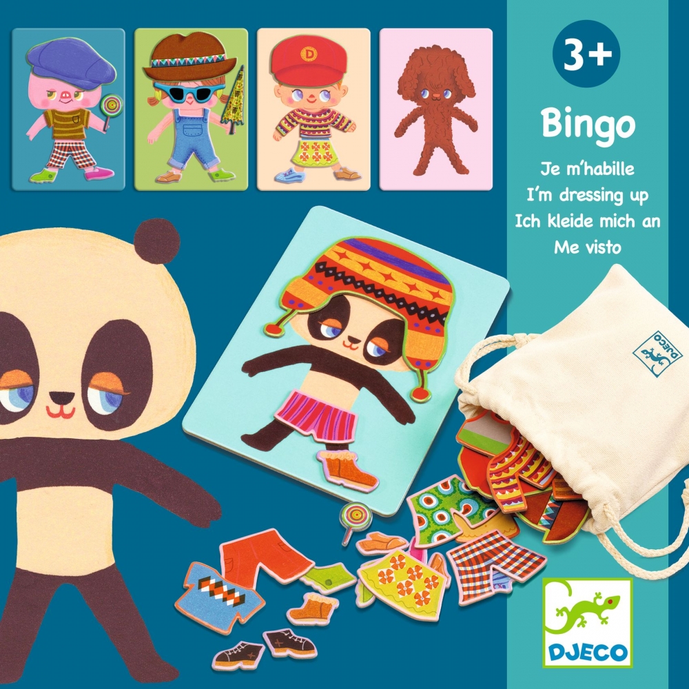 Jucarii educative Dress Up Bingo, Djeco