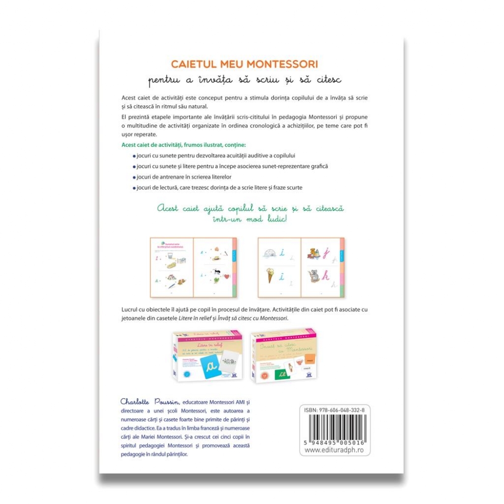 Caietul meu Montessori pentru a invata sa scriu si citesc