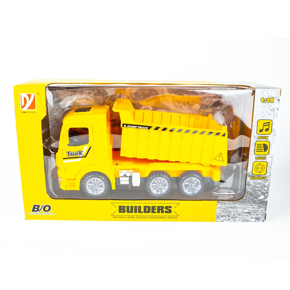 Camion cu frictiune, lumina/sunet, 25x11x12 cm