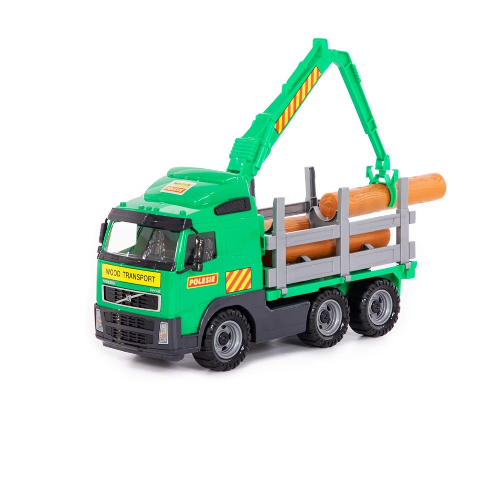 Camion cu lemne - Volvo PowerTruck, 45x19x25 cm, Wader