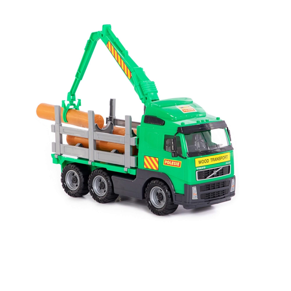 Camion cu lemne - Volvo PowerTruck, 45x19x25 cm, Wader