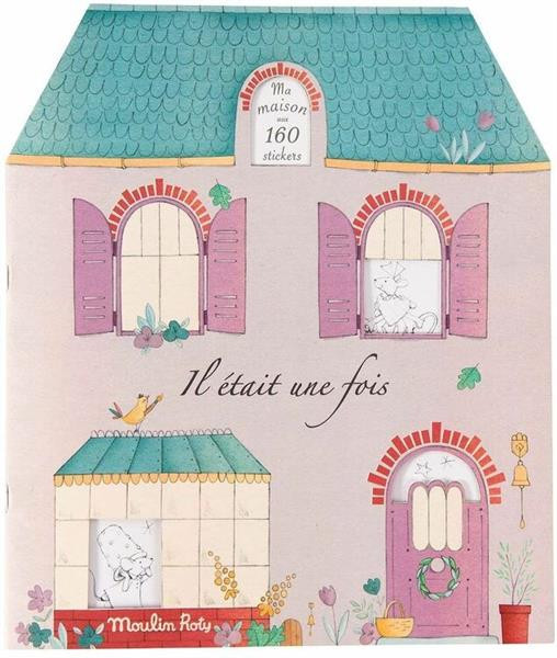 Carte de colorat cu abtibilduri, A fost odata, Moulin Roty