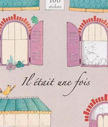 Carte de colorat cu abtibilduri, A fost odata, Moulin Roty