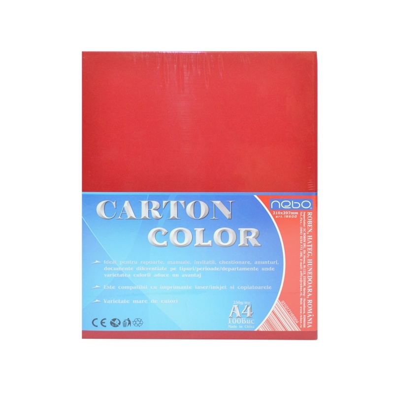 Carton color A4 250g Set 100 - NEBO