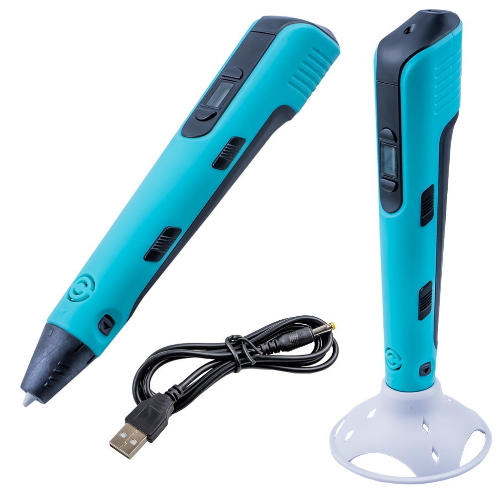 Creion 3D cu accesorii, incarcator USB