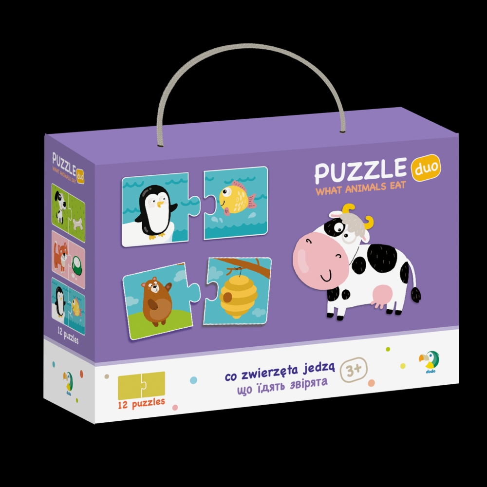 Duo Puzzle - Hrana animalelor (2 piese)