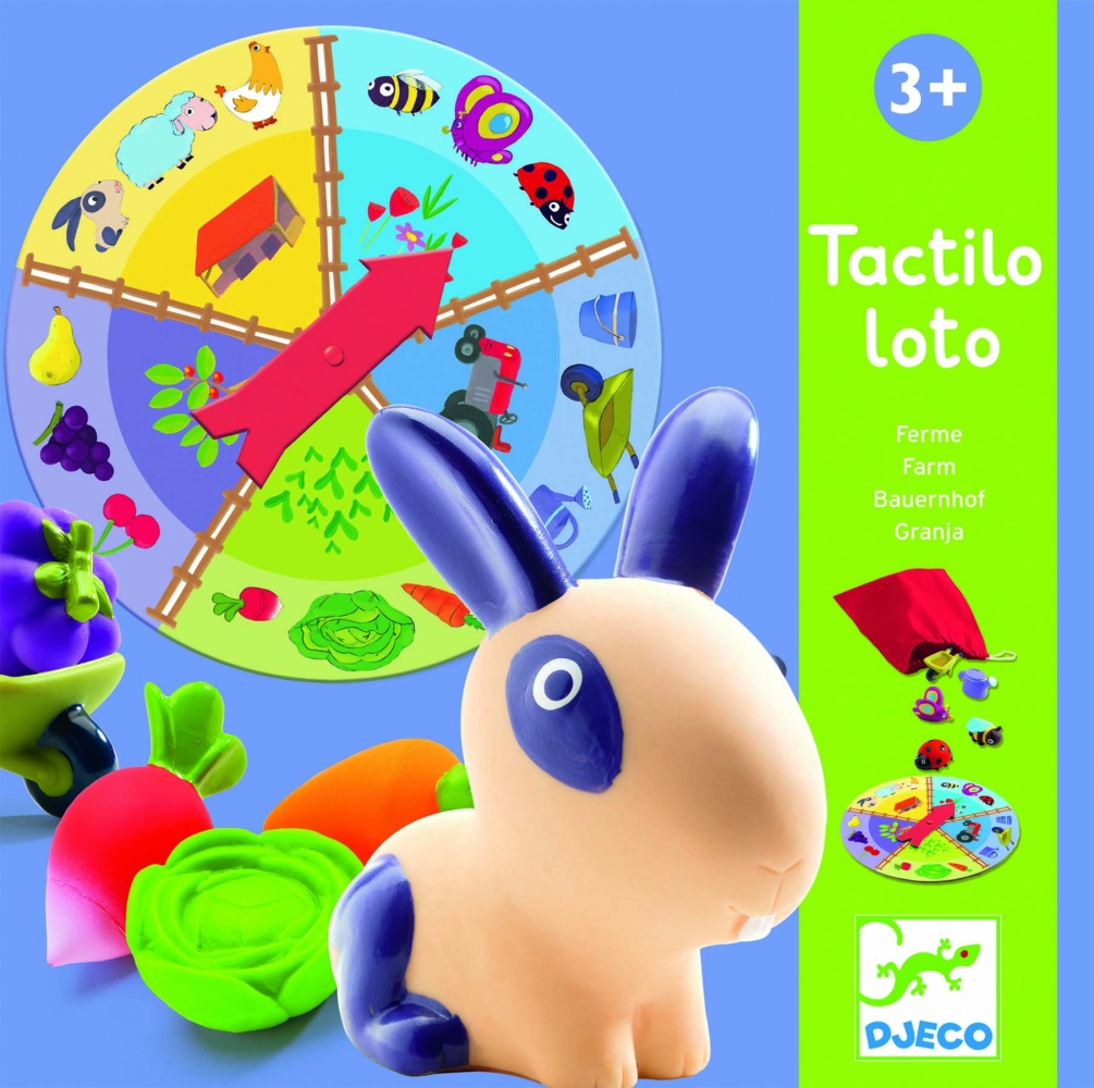 Jucarii educative Tactilo Loto Ferma, Djeco