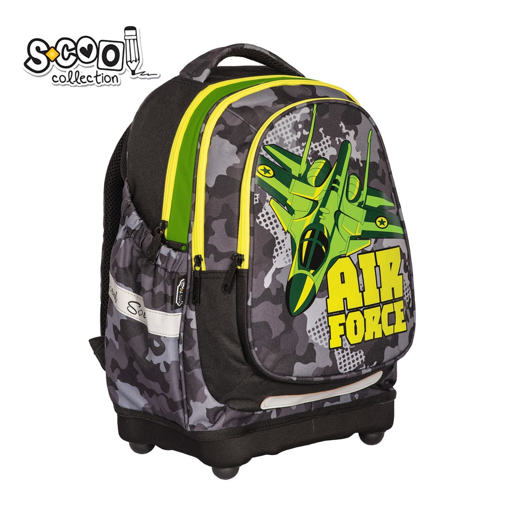 Ghiozdan anatomic AIR FORCE, 38x39x19.5 cm - S-COOL