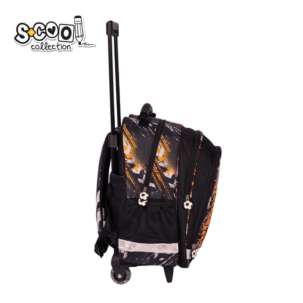 Ghiozdan trolley FOOTBAL, 38x29x14 cm - S-COOL