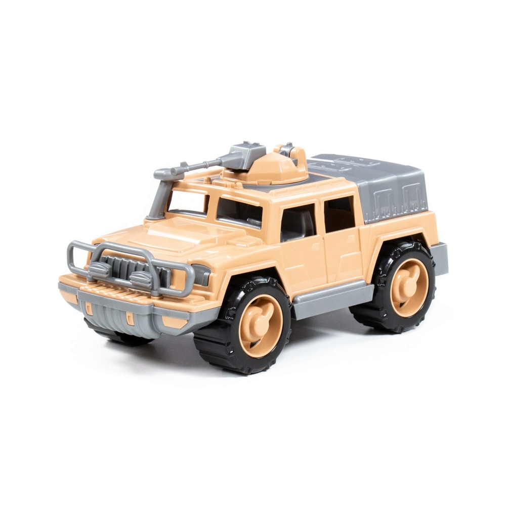 Jeep militar de aparare + mitraliera, 31x15x14cm, Polesie