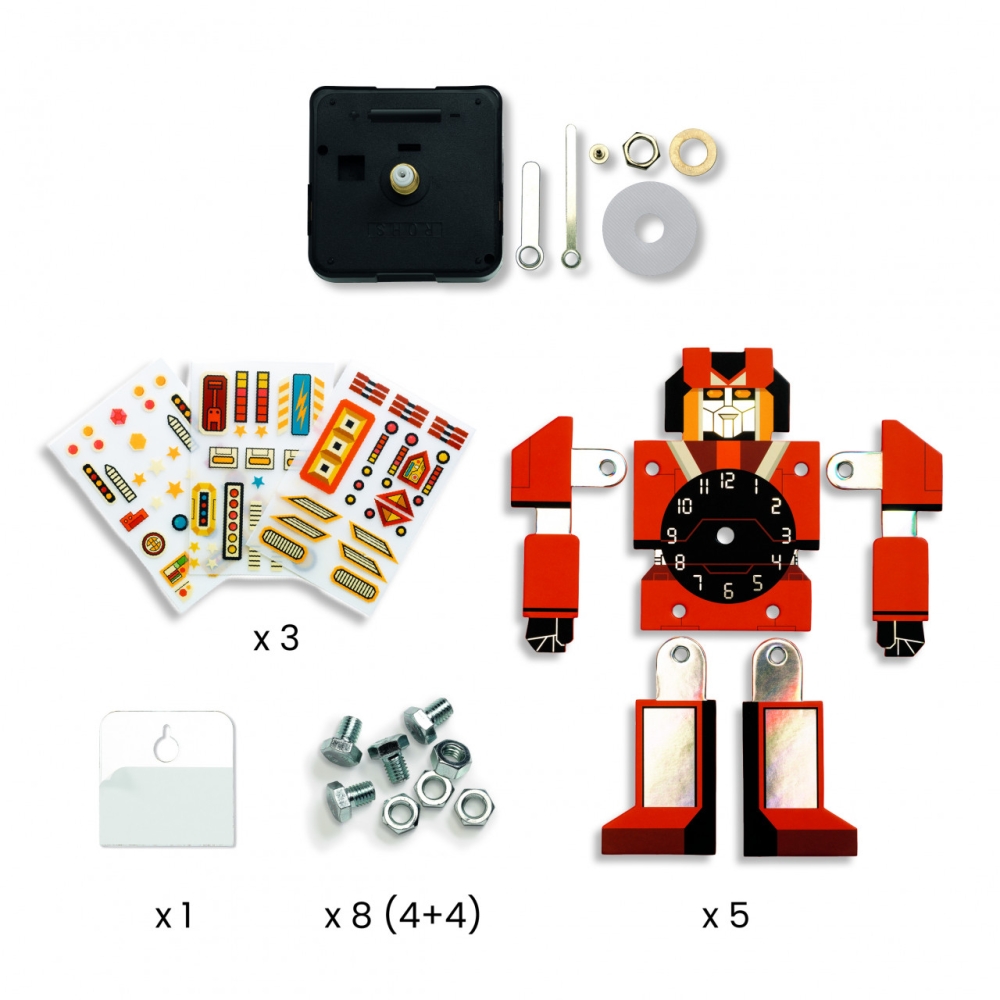 Joc creativ DIY Ceasul robot, Djeco