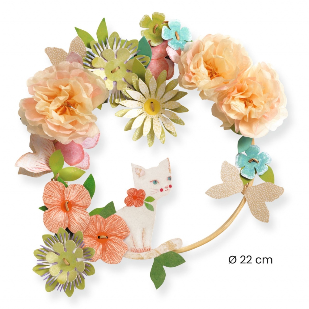 Joc creativ DIY Coronita cu flori Dalia, Djeco