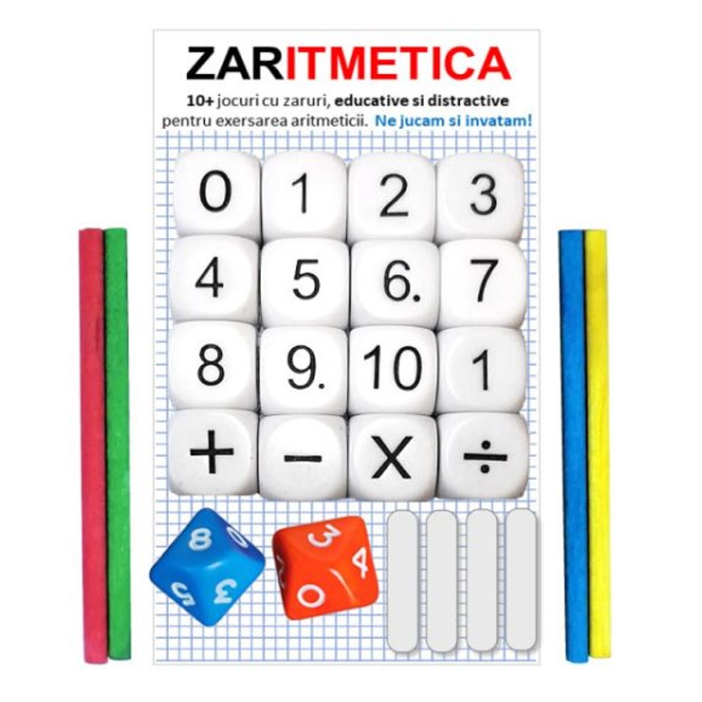 Joc educativ cu zaruri, Zaritmetica