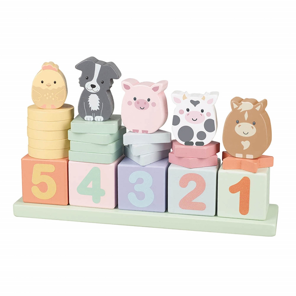 Joc Invata sa numeri cu animale de ferma, Orange Tree Toys