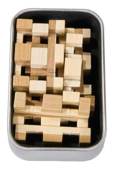 Joc logic IQ 3D Puzzle in cutie metalica Gridbox, Fridolin