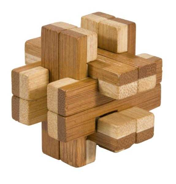 Joc logic IQ 3D Puzzle in cutie metalica Doubleblock, Fridolin