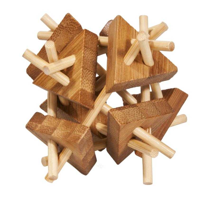 Joc logic IQ 3D Puzzle Sticks&triangles, Fridolin