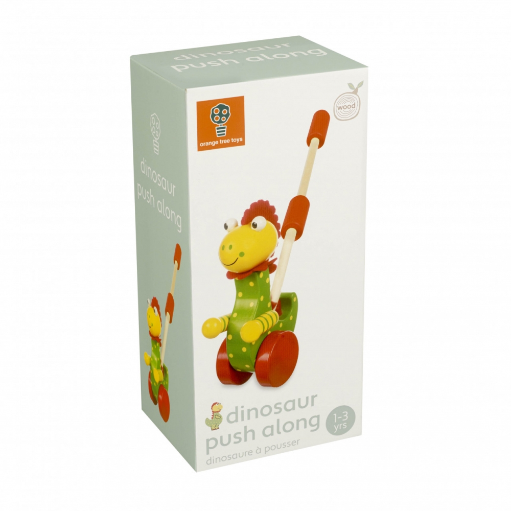 Jucarie de impins dinozaur, Orange Tree Toys