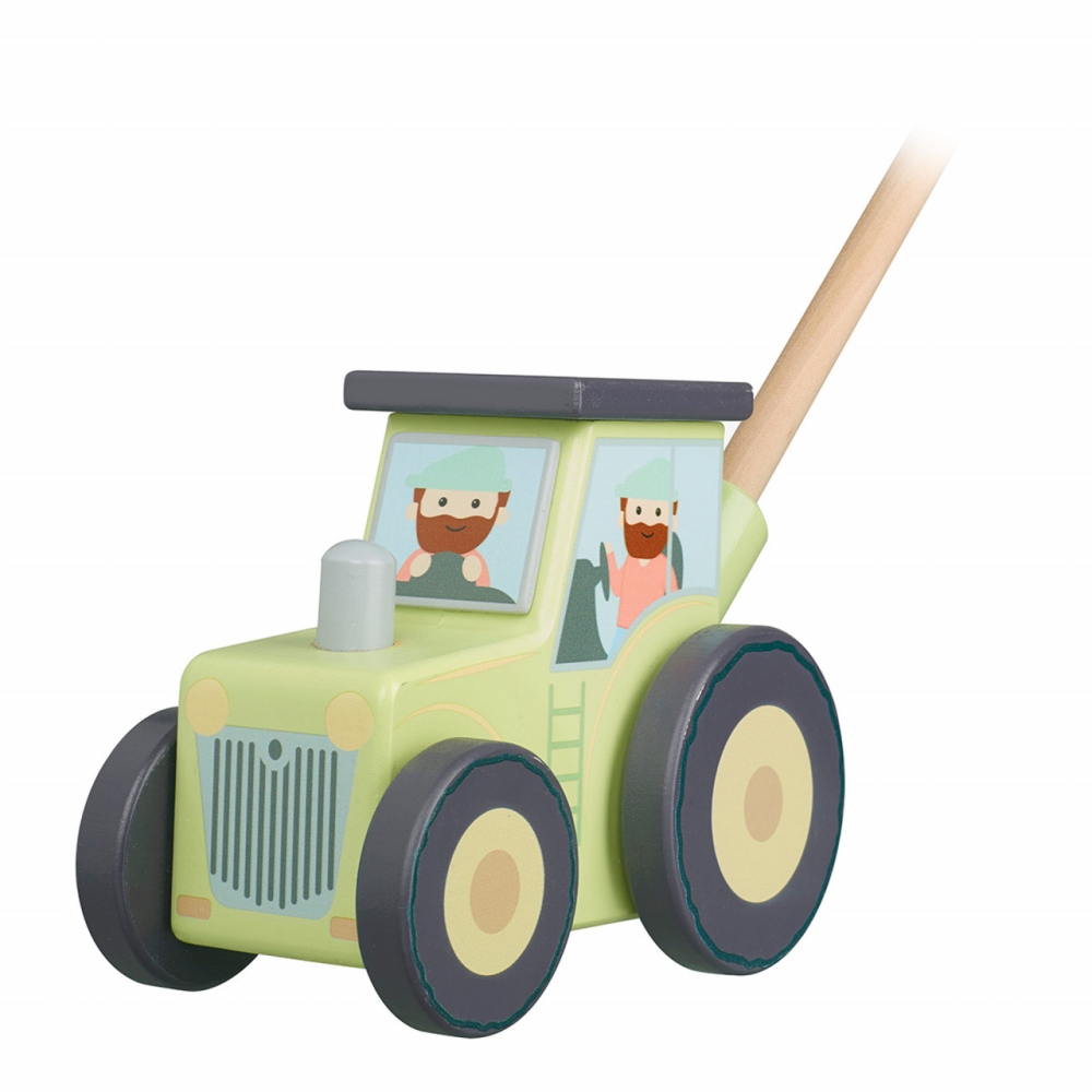 Jucarie de impins tractor, Orange Tree Toys