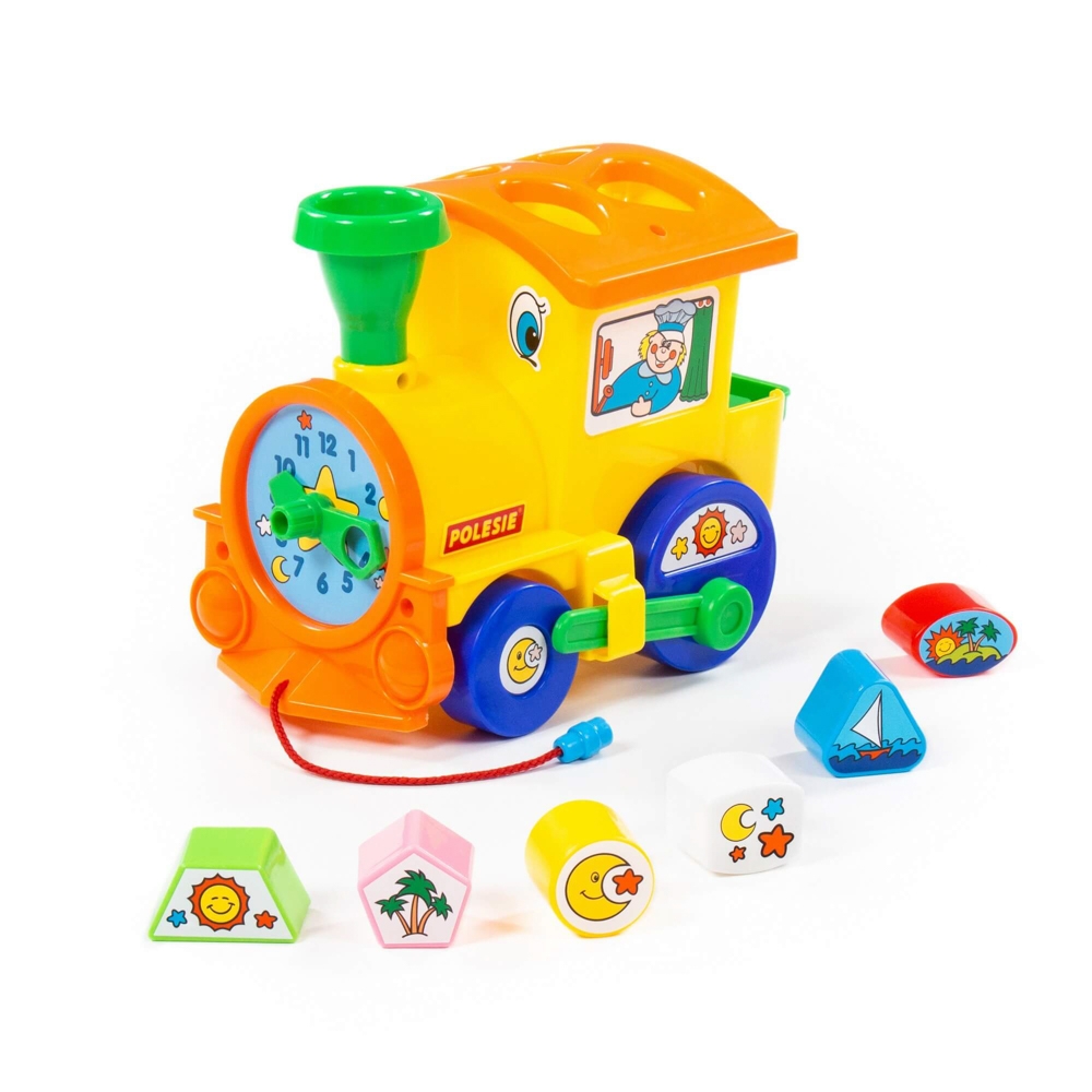 Locomotiva educativa+forme, 22x14x18 cm, Cavallino