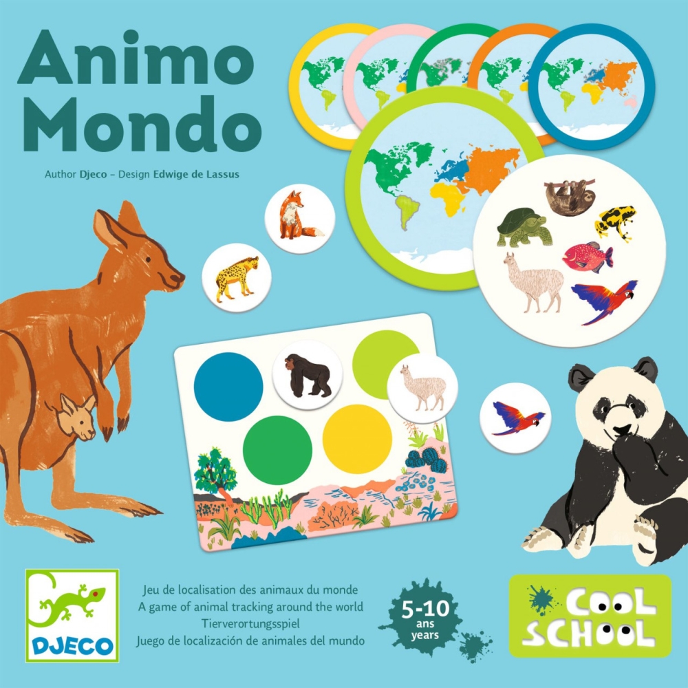 Joc educativ Loto Animo mondo, Djeco