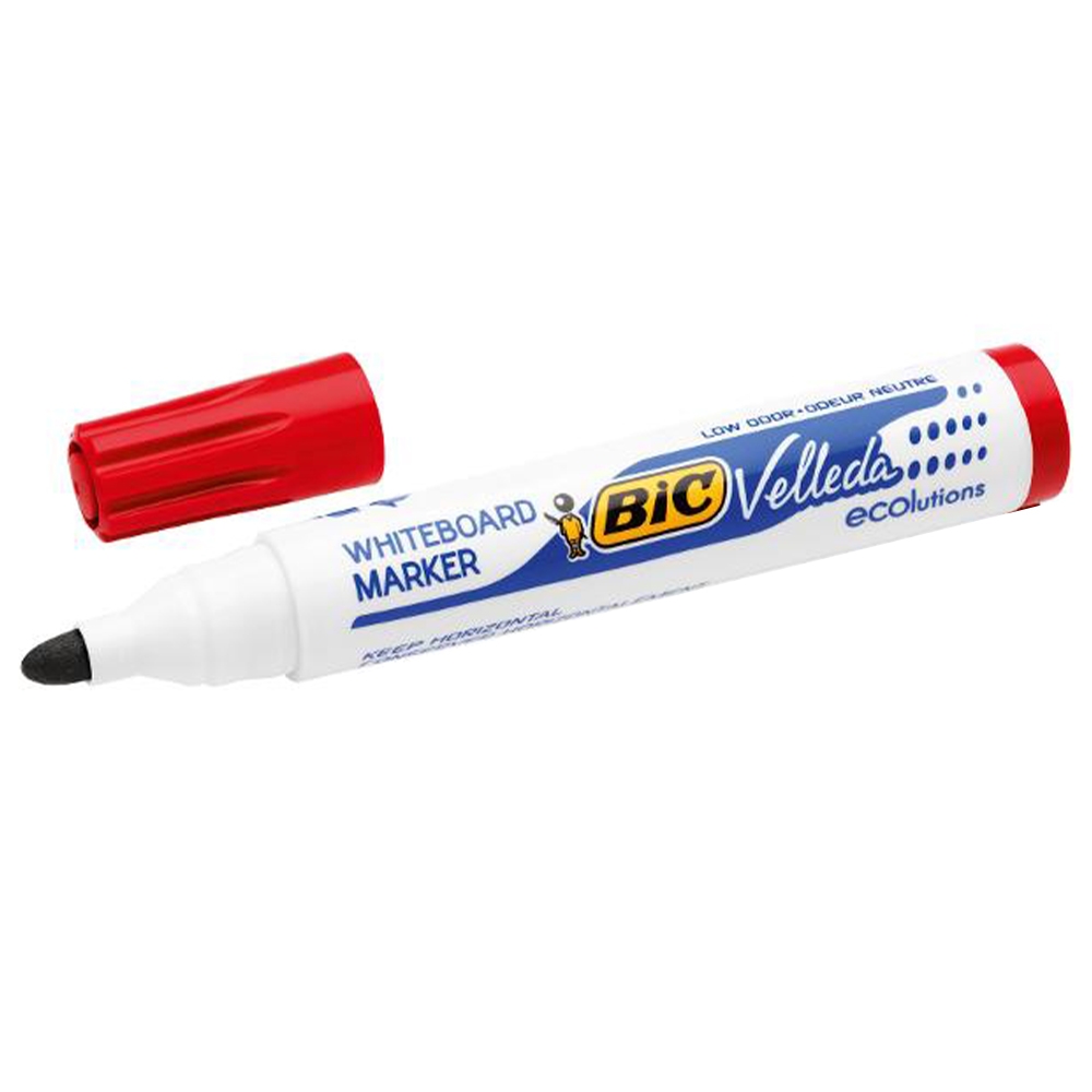 Marker ECO Velleda 1701 rosu 12/cutie - BIC