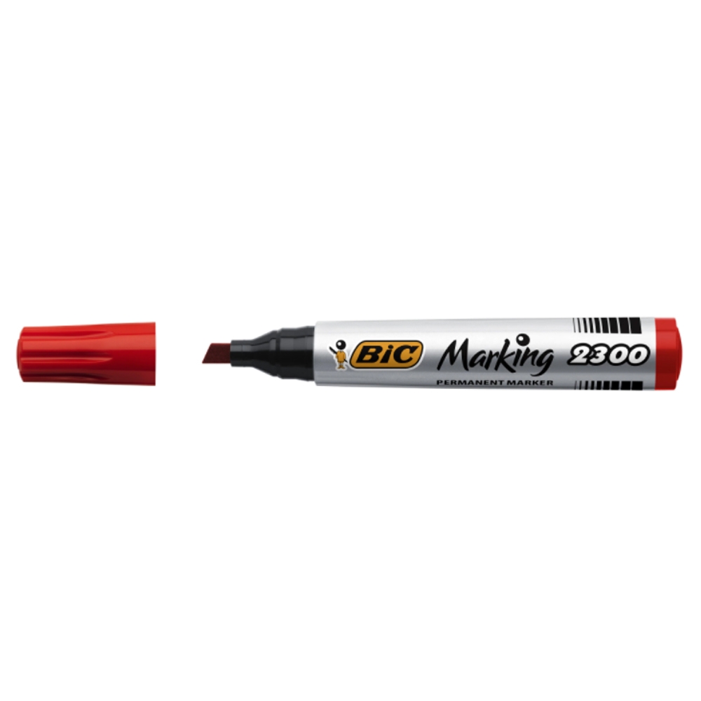 Marker permanent 2300 rosu 12/cutie - BIC