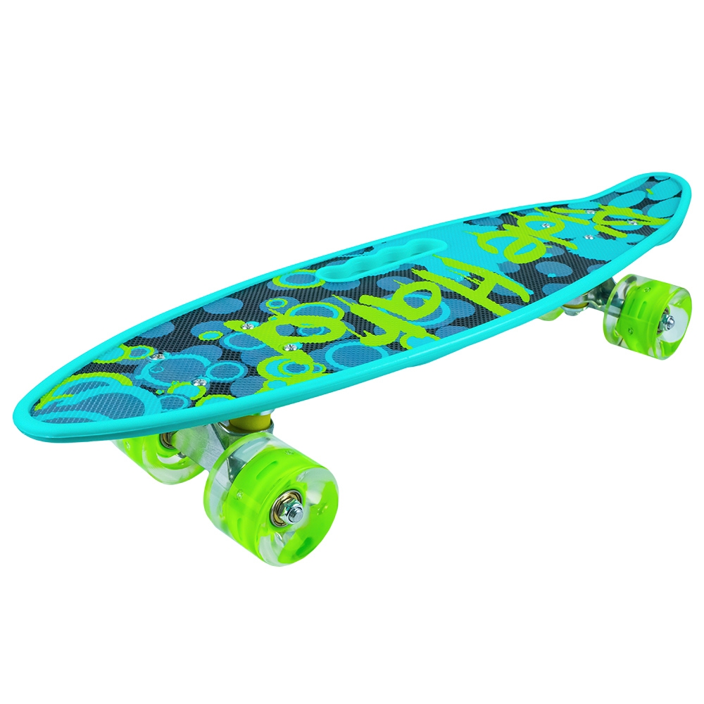 Placa skateboard cu roti silicon, led