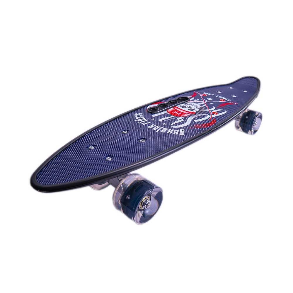 Placa skateboard cu roti silicon, led