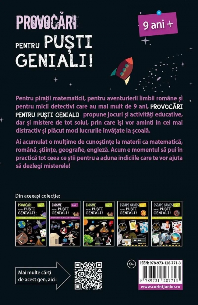 Provocari pentru pusti geniali - 9 ani