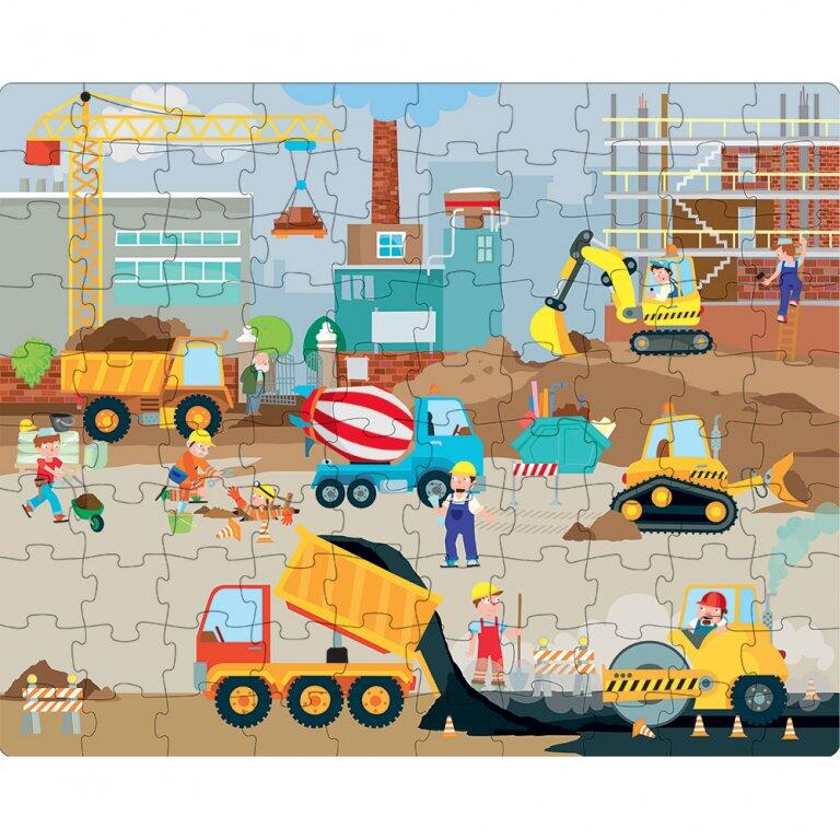 Puzzle (30 piese) cu carte - Vehicule