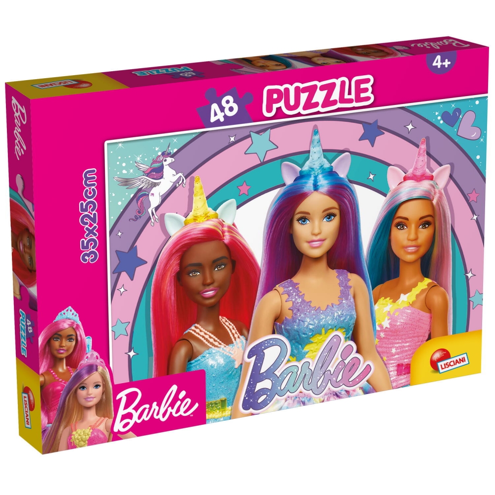 Puzzle - Barbie si magia unicornului (48 piese)