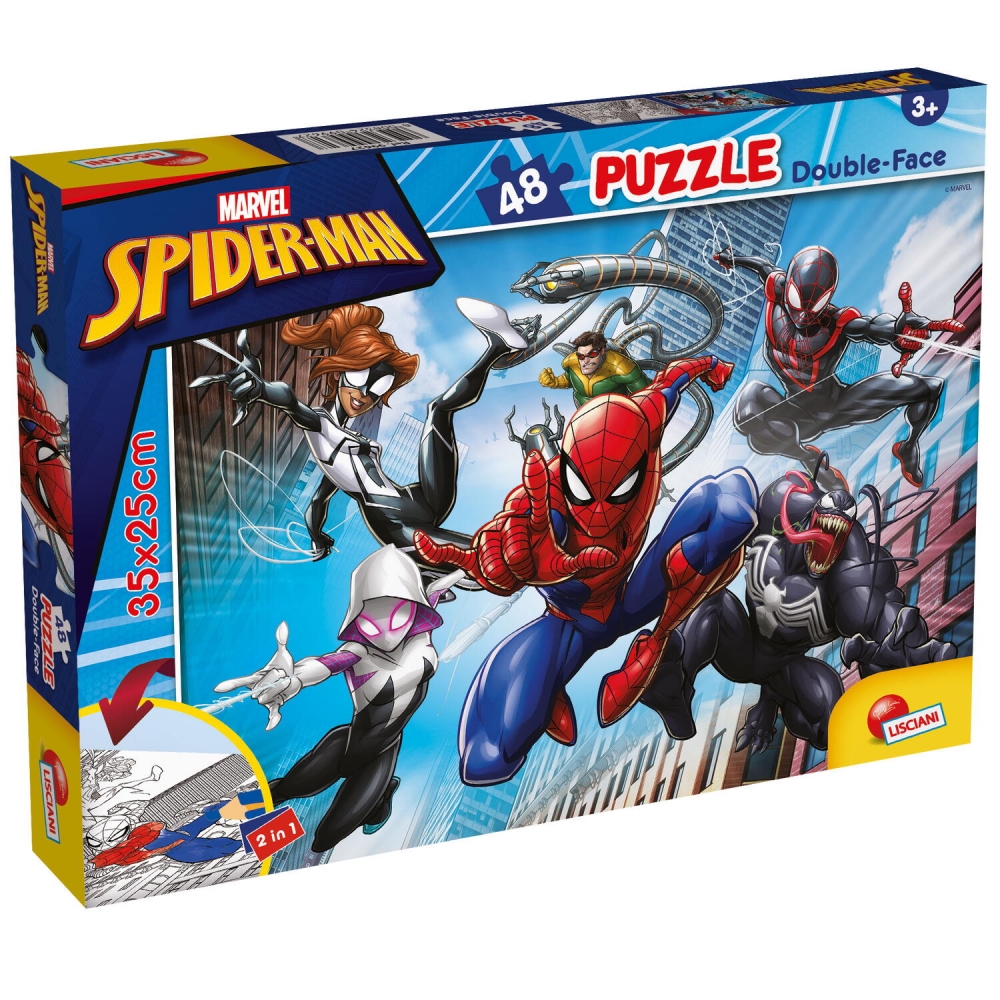 Puzzle de colorat - Spiderman (48 piese)