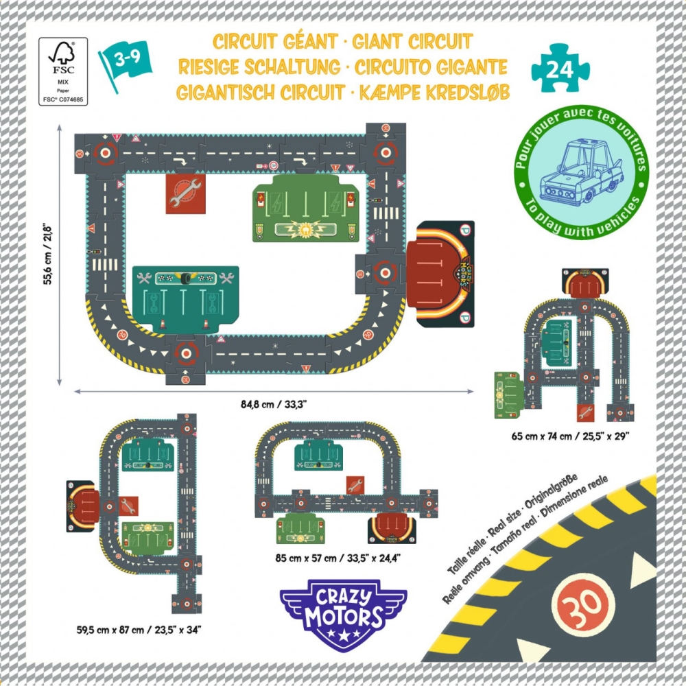 Puzzle gigant Circuit urban, Djeco