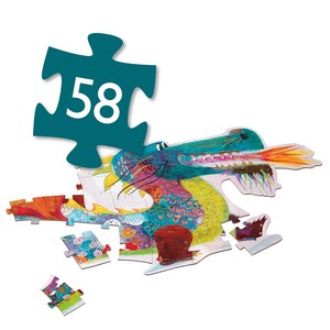 Puzzle gigant Leon dragonul, Djeco