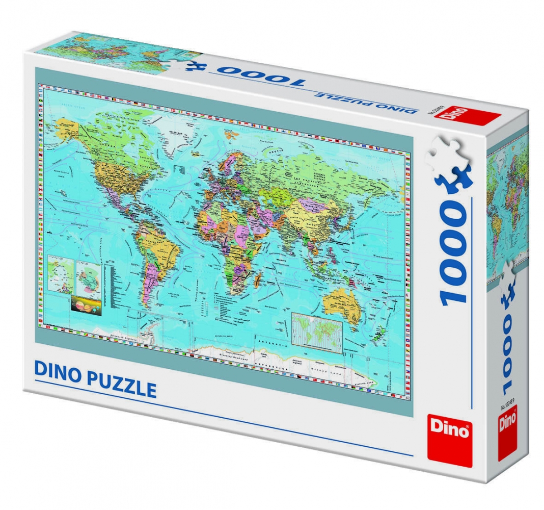 Puzzle - Harta politica a lumii (1000 piese)